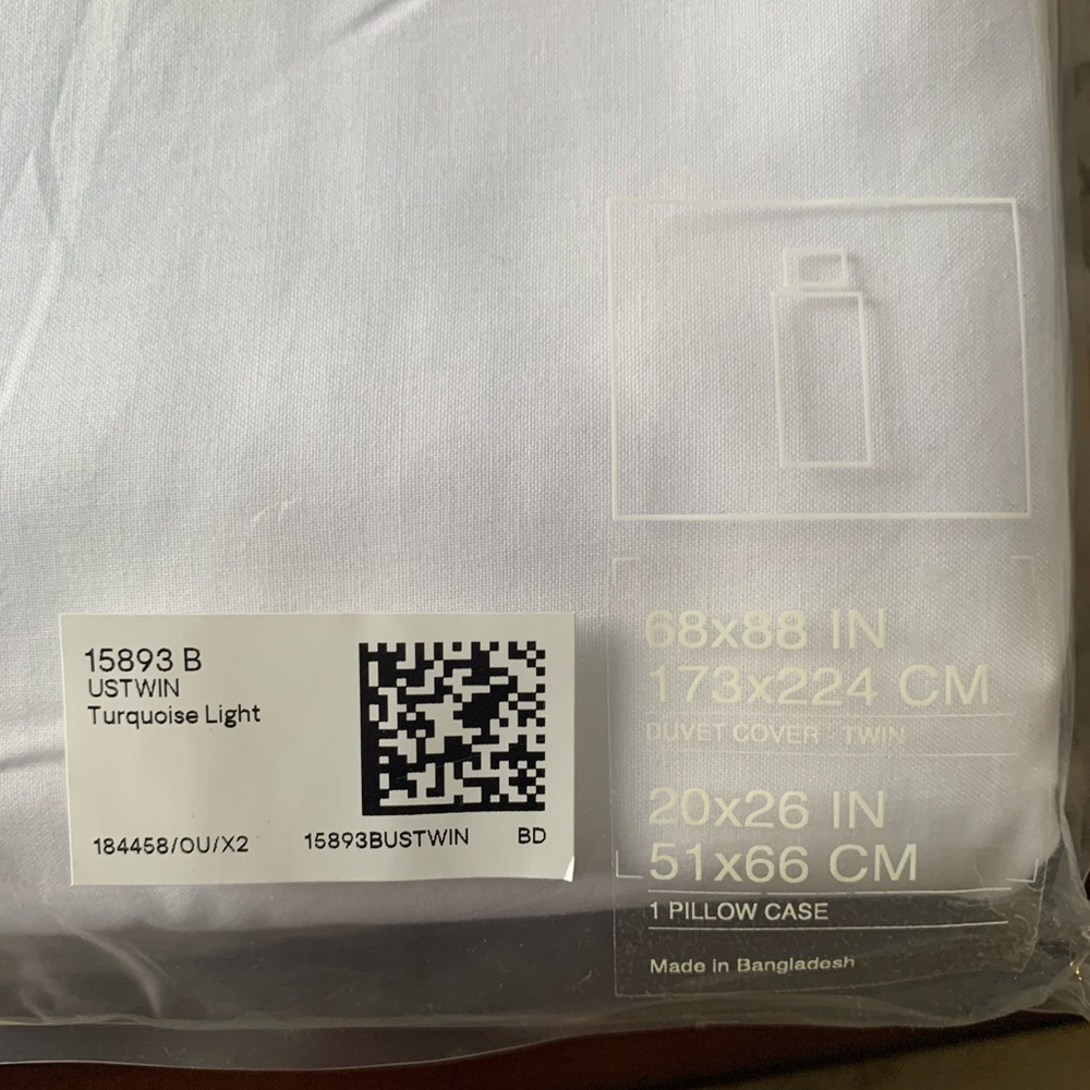 Twin size duvet cover